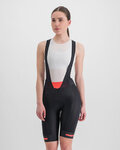 SPORTFUL Cycling bib shorts - NEO - black/red