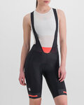 SPORTFUL Cycling bib shorts - NEO - black/red