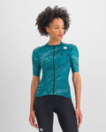 SPORTFUL Cycling short sleeve jersey - CLIFF SUPERGIARA - turquoise