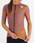 SPORTFUL Cycling short sleeve jersey - CLIFF SUPERGIARA - purple/orange