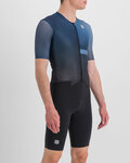 SPORTFUL Cycling skinsuit - BOMBER - black/blue