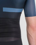 SPORTFUL Cycling skinsuit - BOMBER - black/blue
