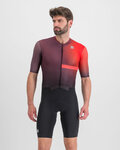SPORTFUL Cycling skinsuit - BOMBER - black/purple