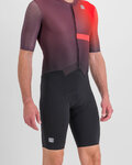 SPORTFUL Cycling skinsuit - BOMBER - black/purple