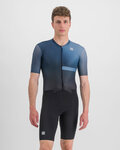 SPORTFUL Cycling skinsuit - BOMBER - black/blue
