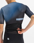 SPORTFUL Cycling skinsuit - BOMBER - black/blue
