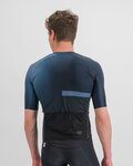 SPORTFUL Cycling short sleeve jersey - BOMBER - black/blue