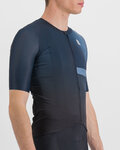 SPORTFUL Cycling short sleeve jersey - BOMBER - black/blue