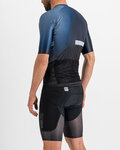 SPORTFUL Cycling short sleeve jersey - BOMBER - black/blue