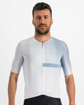 SPORTFUL Cycling short sleeve jersey - BOMBER - white/grey