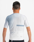SPORTFUL Cycling short sleeve jersey - BOMBER - white/grey