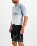 SPORTFUL Cycling short sleeve jersey - BOMBER - white/grey