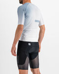 SPORTFUL Cycling short sleeve jersey - BOMBER - white/grey