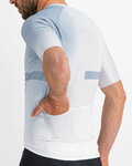 SPORTFUL Cycling short sleeve jersey - BOMBER - white/grey