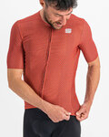 SPORTFUL Cycling short sleeve jersey - CHECKMATE - red