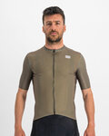 SPORTFUL Cycling short sleeve jersey - CHECKMATE - brown