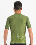 SPORTFUL Cycling short sleeve jersey - CHECKMATE - green