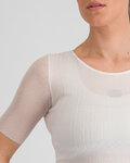 SPORTFUL Cycling short sleeve t-shirt - PRO BASELAYER - white