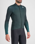 SPORTFUL Cycling winter long sleeve jersey - BODYFIT PRO - green