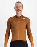 SPORTFUL Cycling short sleeve jersey - BODYFIT PRO - brown