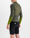 SPORTFUL Cycling winter long sleeve jersey - BODYFIT PRO - green