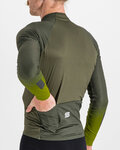 SPORTFUL Cycling winter long sleeve jersey - BODYFIT PRO - green