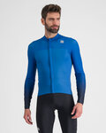 SPORTFUL Cycling winter long sleeve jersey - BODYFIT PRO - blue
