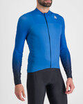 SPORTFUL Cycling winter long sleeve jersey - BODYFIT PRO - blue