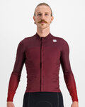 SPORTFUL Cycling winter long sleeve jersey - BODYFIT PRO - bordeaux