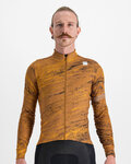 SPORTFUL Cycling winter long sleeve jersey - CLIFF SUPERGIARA - brown