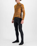 SPORTFUL Cycling winter long sleeve jersey - CLIFF SUPERGIARA - brown
