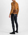 SPORTFUL Cycling winter long sleeve jersey - CLIFF SUPERGIARA - brown