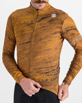 SPORTFUL Cycling winter long sleeve jersey - CLIFF SUPERGIARA - brown