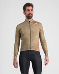 SPORTFUL Cycling winter long sleeve jersey - CLIFF SUPERGIARA THERMAL - beige