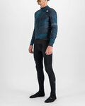 SPORTFUL Cycling winter long sleeve jersey - CLIFF SUPERGIARA - blue