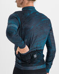SPORTFUL Cycling winter long sleeve jersey - CLIFF SUPERGIARA - blue
