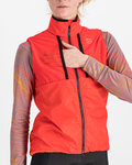 SPORTFUL Cycling gilet - GIARA LAYER - red