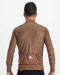 SPORTFUL Cycling winter long sleeve jersey - CHECKMATE THERMAL - brown