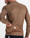 SPORTFUL Cycling winter long sleeve jersey - CHECKMATE THERMAL - brown