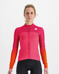 SPORTFUL Cycling winter long sleeve jersey - BODYFIT PRO THERMAL - pink