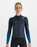 SPORTFUL Cycling winter long sleeve jersey - BODYFIT PRO THERMAL - blue