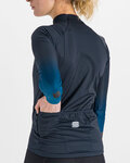 SPORTFUL Cycling winter long sleeve jersey - BODYFIT PRO THERMAL - blue