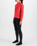 SPORTFUL Cycling winter long sleeve jersey - CHECKMATE THERMAL - red