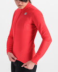 SPORTFUL Cycling winter long sleeve jersey - CHECKMATE THERMAL - red