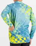 SPORTFUL Cycling winter long sleeve jersey - KID THERMAL - blue/yellow