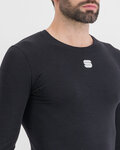 SPORTFUL Cycling long sleeve t-shirt - MERINO LS - black