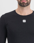 SPORTFUL Cycling long sleeve t-shirt - MERINO LS - black
