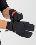 SPORTFUL Cycling long-finger gloves - LOBSTER - black