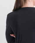 SPORTFUL Cycling long sleeve t-shirt - MERINO - black