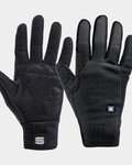 SPORTFUL Cycling long-finger gloves - KID ESSENTIAL - black
